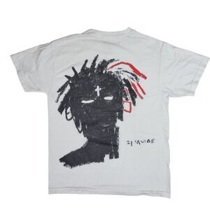 21 Savage American Dream Tour 2024 Graphic T-Shirt White Mens Medium SG Merch